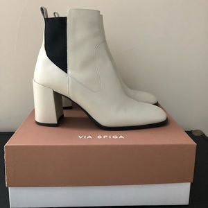 Via Spiga White Booties